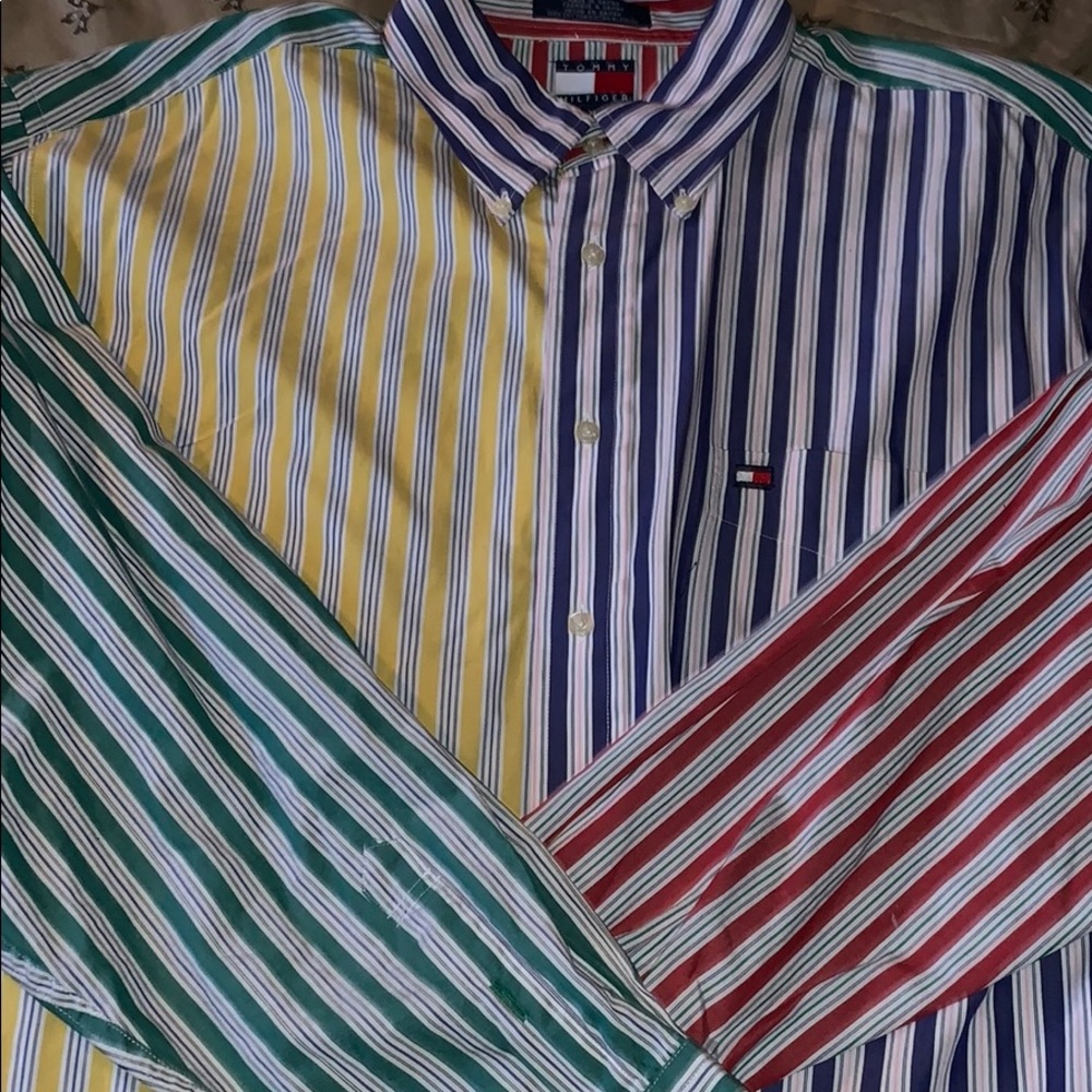 Multicolored Vintage Tommy Hilfiger Button up